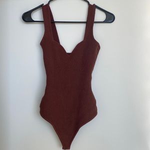 abercrombie and fitch sweater tank bodysuit
